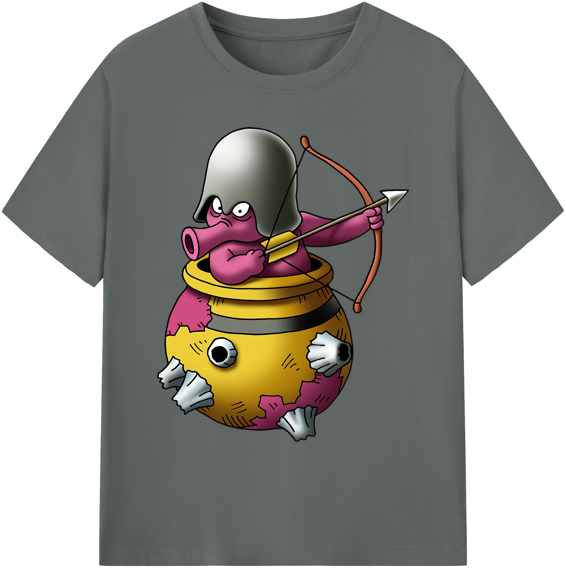 （画像用） ドラゴンクエスト Doragon Kuesuto Dragon Quest 綿100％ メンズ半袖Tシャツ｜肌触りやわらか＆通気性